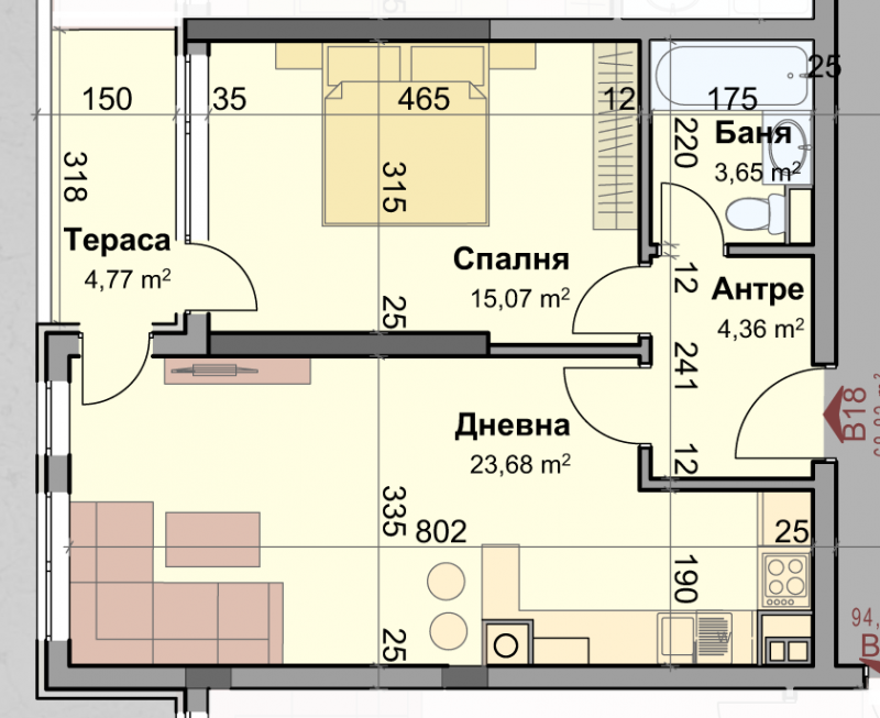 Апартамент В18